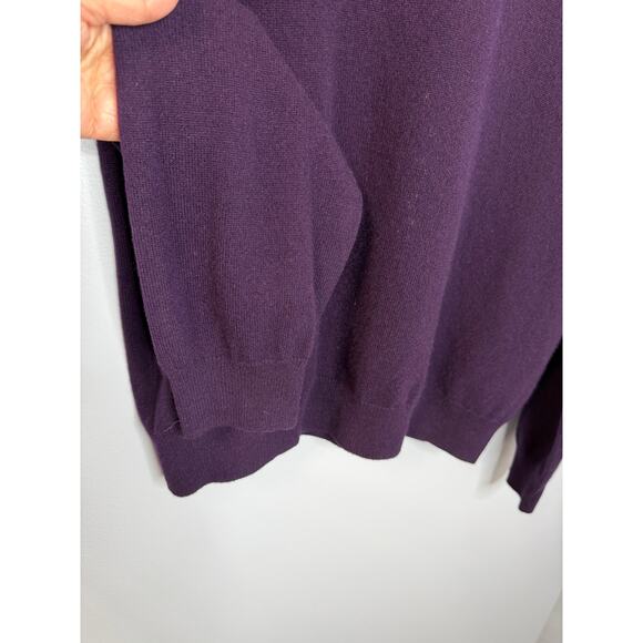 JOSEPH & LYMAN CASHMERE V Neck Long Sleeve Sweater Men's XL Preppy - Picture 3 of 9